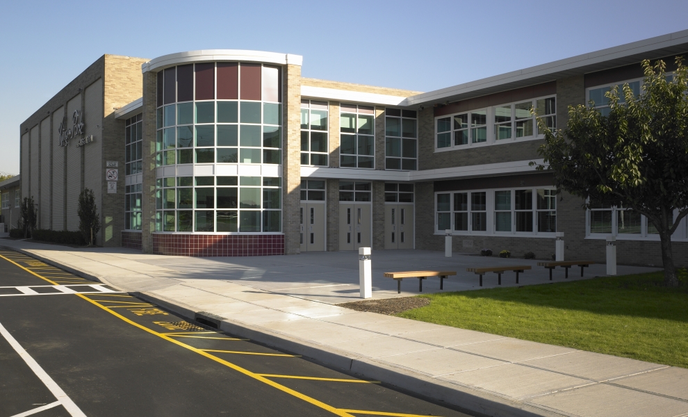 Kings Park HS Main Entrance