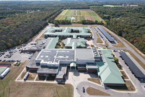 Aerial view of Eastport-South Manor district